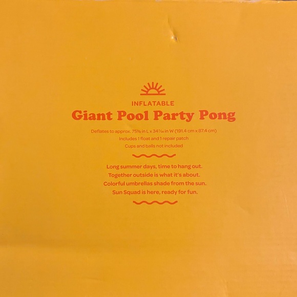 Sun Squad Inflatable Pool Party Pong - Picture 2 of 2